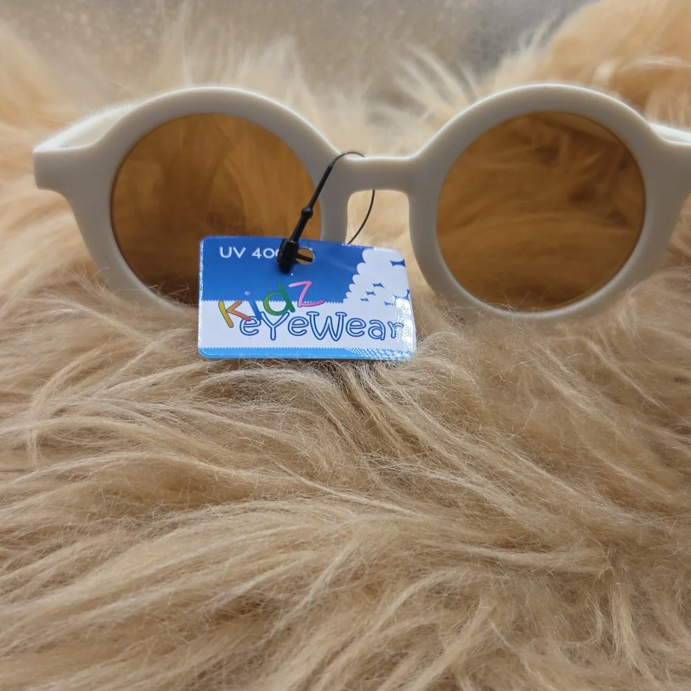 Sunglasses Kids Round Cream